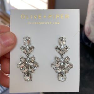 Brand new never worn olive and piper earrings